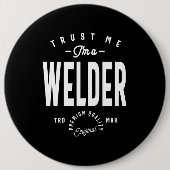Welder Job Title Gift Button (Vorderseite)