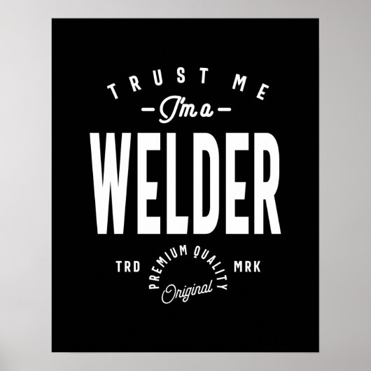 Welder Job Title Gift Poster (Vorne)