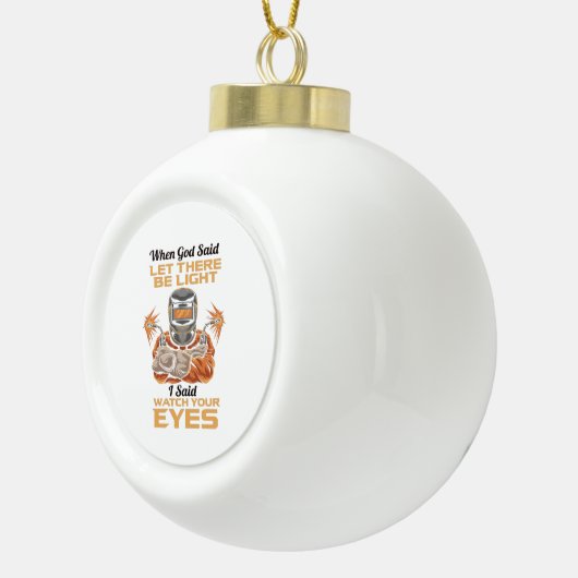 Welder Keramik Kugel-Ornament (Rechts)