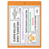 Welder Klemmbrett (Rückseite)