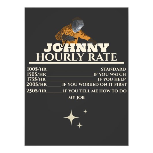 Welder komisches Stundengeschenk für den individue Fotodruck (Vorne)