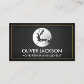 Welder | Leather Mesh Business Card Visitenkarte (Vorderseite)