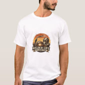 Welder Life Retro Sunset Bold Vintage Art Tee (Vorderseite)