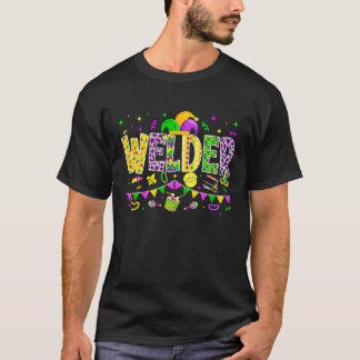 Welder Mardi Gras Carnival Party Frauen Männer T-Shirt