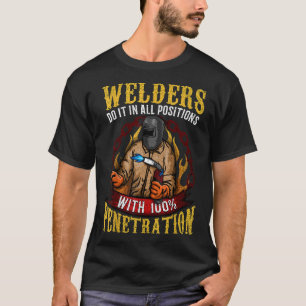 Welder Mask Metal Hood Glove Fire Park Tig Gas Wir T-Shirt