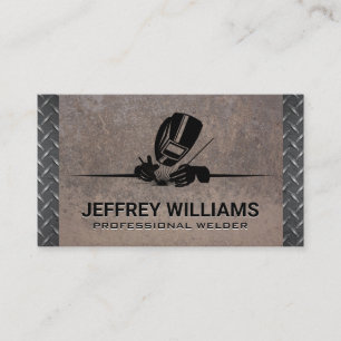 Welder Mask Metallrivets Plattenstahl Visitenkarte