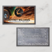 Welder | Metallrivets | Funken Visitenkarte (Vorne/Hinten)