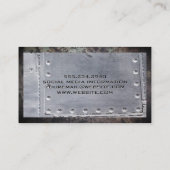 Welder | Metallrivets | Grunge Metal Visitenkarte (Rückseite)