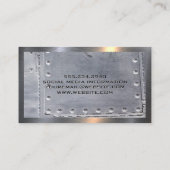 Welder | Metallrivets | Sparks | Metallic Visitenkarte (Rückseite)