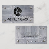 Welder | Metallrivets-Visitenkarte Visitenkarte (Vorne/Hinten)