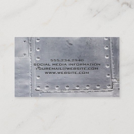 Welder | Metallrivets | Wrenches Visitenkarte (Rückseite)