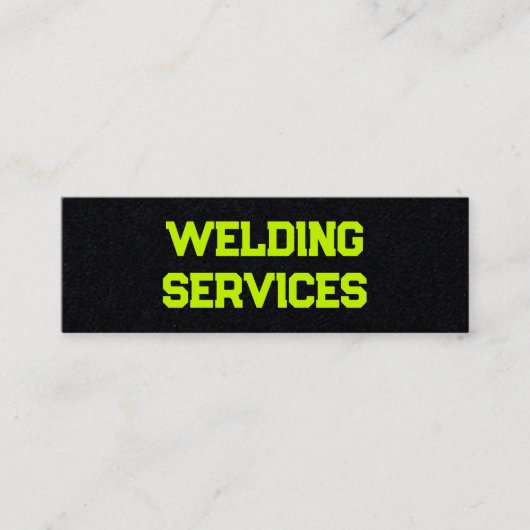 Welder Mini Visitenkarte (Vorderseite)