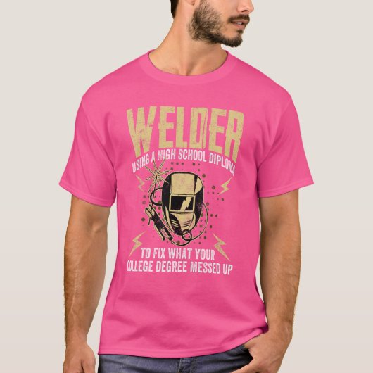 Welder mit der Highschool-Uni T-Shirt (Vorderseite)