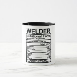 Welder Nutritional Facts Tasse