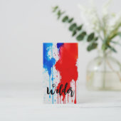 Welder Patriotic Red White und Blue Visitenkarte (Stehend Vorderseite)