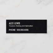 Welder Premium Mini Visitenkarte (Rückseite)