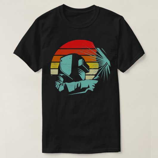 Welder Retro Style Design T-Shirt (Design vorne)