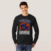Welder run on coffee and prayers Weld Worker Welde T-Shirt (Vorne ganz)