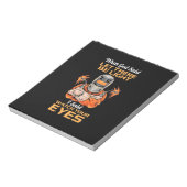 Welder Said Achten Sie auf Ihre Augen Notizblock (Rotiert)