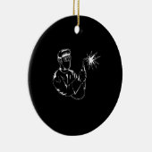 Welder Silhouette Niedlich Shadow Handwerker Gesch Keramik Ornament (Rechts)