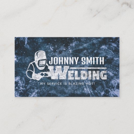 Welder Slogans Business Cards Visitenkarte (Vorderseite)