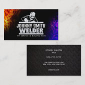 Welder Slogans Business Cards Visitenkarte (Vorne/Hinten)