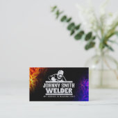 Welder Slogans Business Cards Visitenkarte (Stehend Vorderseite)