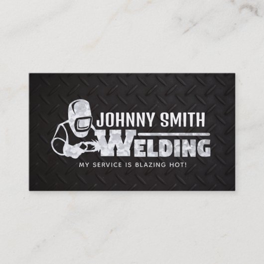 Welder Slogans Business Cards Visitenkarte (Vorderseite)