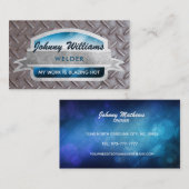 Welder Slogans Business Cards Visitenkarte (Vorne/Hinten)
