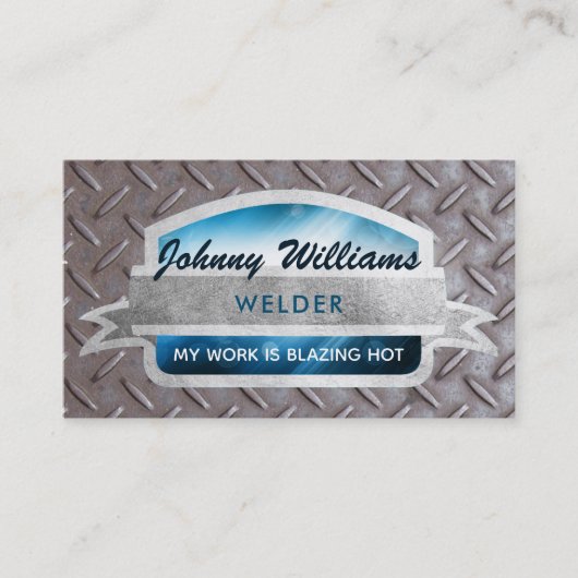 Welder Slogans Business Cards Visitenkarte (Vorderseite)