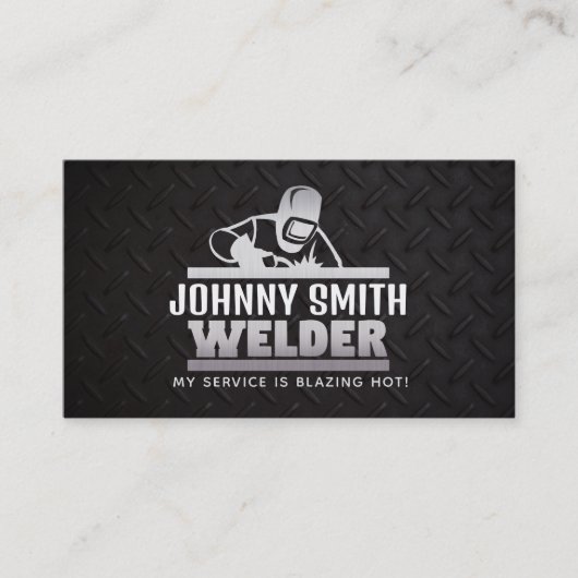 Welder Slogans Business Cards Visitenkarte (Vorderseite)
