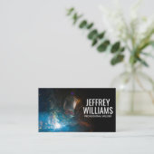 Welder | Sparks-Visitenkarte Visitenkarte (Stehend Vorderseite)