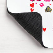 Welder Squad Cute Tools Hearts Costume Valentines  Mousepad (Ecke)