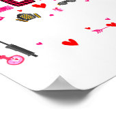 Welder Squad Cute Tools Hearts Costume Valentines  Poster (Ecke)
