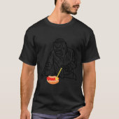 Welder Squirts Senf auf einem Hot Dog Funny T-Shirt (Vorderseite)