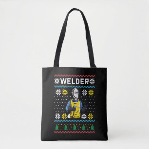 Welder Strick Ugly Christmas Sweater Geschenk Tasche