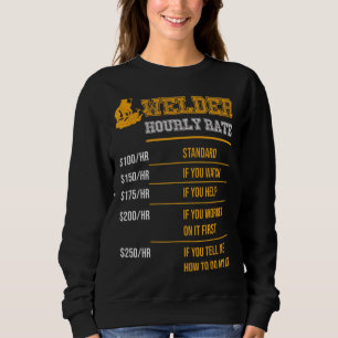 Welder-Stundensatz Sweatshirt