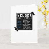 Welder Stundensätze Karte (Gelbe Blume)