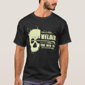 Welder T - Shirt Funny Gift Skull Graphic T-Shirts (Vorderseite)