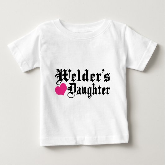 Welder-Tochter Baby T-shirt (Vorderseite)