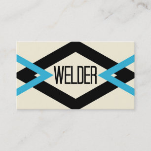 Welder Trendy Business Card Visitenkarte