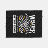 Welder versucht, Dinge herzustellen Fleecedecke (Vorderseite (Horizontal))