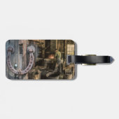 Welder Vintag Blacksmith Horseshoes Gepäckanhänger (Rückseite horizontal)