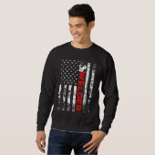 Welder Vintage US-amerikanische Flaggenschweißen Sweatshirt (Vorne ganz)