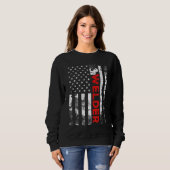 Welder Vintage US-amerikanische Flaggenschweißen Sweatshirt (Vorne ganz)