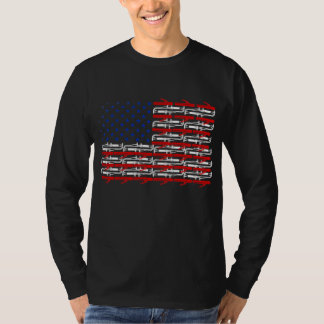 Welder Vintage US-amerikanische Flaggenschweißen  T-Shirt