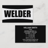 Welder-Visitenkarte Visitenkarte (Vorne/Hinten)