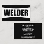 Welder-Visitenkarte Visitenkarte (Vorne/Hinten)
