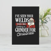 Welder Weihnachtsgeschenke Ich habe Ihre Welds Fun Ankündigung (Stehend Vorderseite)