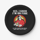 Welder weiß, dass ich brenne pappteller (Vorderseite)